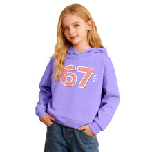 Sweat-shirt à capuche imprimé à manches longues pour enfants (2-14 ans)