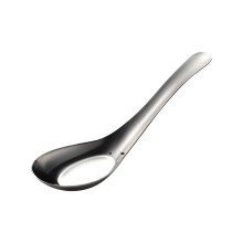 Lingură de supă asiatică din oțel inoxidabil, rezistentă, 1 buc. 5,5" x 1,5"