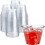237 ml plastvinglas med guldkant – 100-pack 1
