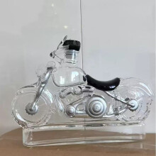 Carafe à whisky en verre transparent pour moto, idéale pour le scotch et le bourbon, 1 pièce