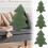 Coussin sapin de Noël duveteux avec strass 18x18 1