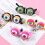 Blinking Glasses with Moving Eyes Green Small 4PCS 4