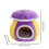 Coussin champignon pour chats et chiens, violet, petite taille 2