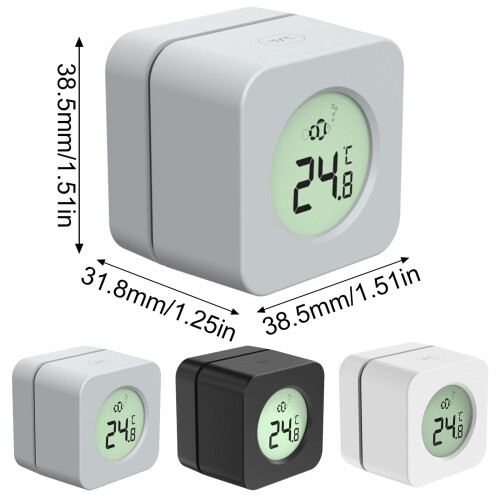 2-i-1 magnetisk akvarierenser og digitalt termometer 2