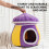 Coussin champignon pour chats et chiens, violet, petite taille 4