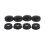 Black License Plate Frame Mounting Screws Set 8 pcs 4