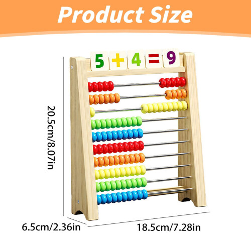 Wooden Abacus Educational Counting Frame Toy 2