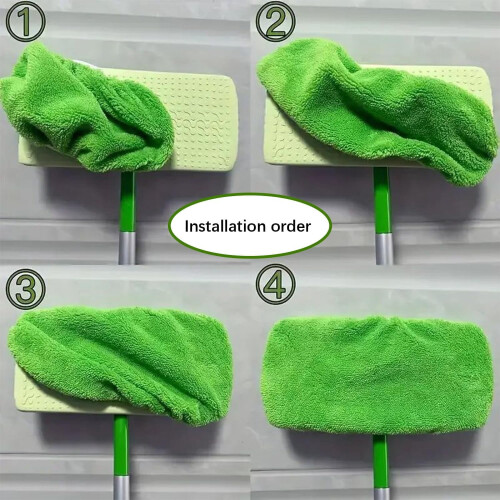 3-pak mikrofibermoppepuder til standard flade mopper 1