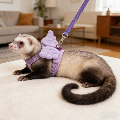 Ferret Leash Vest Chest and Back Harness for Small Pets 1