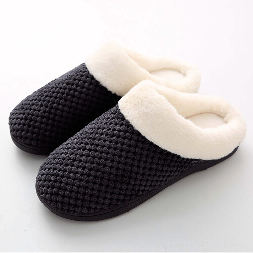 Ανδρικές παντόφλες Cozy Memory Foam Scuff, απορροφούν τον ιδρώτα και αποτρέπουν τις οσμές, 1