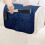 Navy Polyester Hanging Bedside Organizer Bag – 32.5 x 88 5
