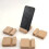 Houten telefoonhouder, universele, moderne en compacte standaard 8