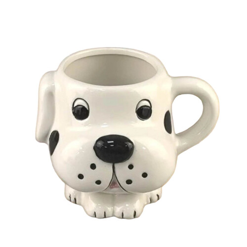 Dackel-Keramikbecher mit 3D-Hundegriff 1