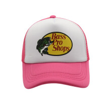 (Pink) Shops Pro Bass Baseball Caps Sun Protection Mesh Adjustable Breathable Outdoor