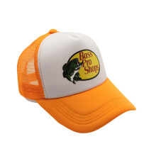 (Orange) Shops Pro Bass Baseball Caps Sun Protection Mesh Adjustable Breathable Outdoor