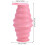 Gobelet de voyage pliable en silicone 350 ml rose 3