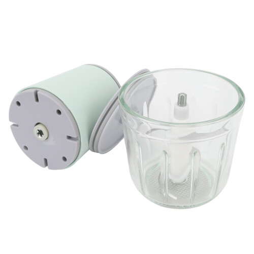 Mini 600ml Cordless Food Processor, Green, 21x10.5x8cm