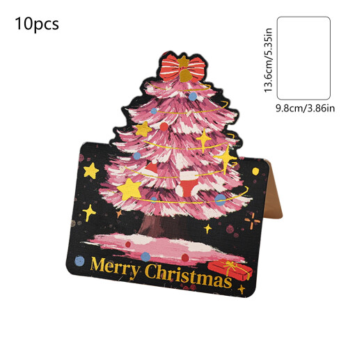 Conjunto de 10 cartões de Natal vintage com estampas secas. 2