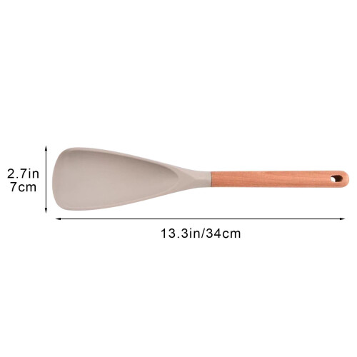 2-delte silikonskjeer med trehåndtak, 29 cm 2