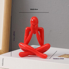Abstract Thinker Statue Resin Sculpture Modern Home Decor