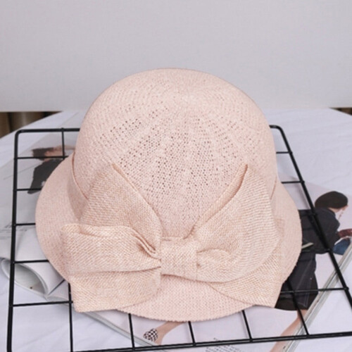 Vintage φλοράλ καπέλο Cloche για γυναίκες, πτυσσόμενο ψάθινο καπέλο ηλίου της δεκαετίας 2