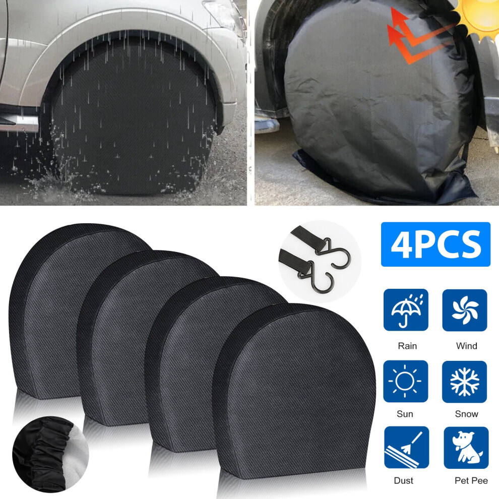 Wheel Tire Covers Waterproof Sun Protector 4Pcs 913211379981