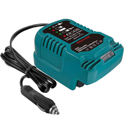 Biloplader til 18V litium-ion-batteri 1 enhed
