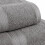 6-teiliges Handtuchset aus 100 % Baumwolle, Grau 3