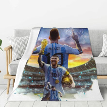 Couverture de football Soccer Player10# Douce, confortable, moelleuse et chaude, couverture de lit légère pour quatre saisons 01 (25) 60"X50"