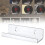 Vinyl Shelf White Acrylic Wall-Mounted 1 Pc 3