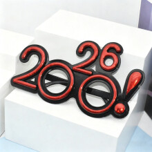 Glitzernde Zahlenbrille 2026 – Festliche Brillen