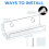 Vinyl Shelf White Acrylic Wall-Mounted 1 Pc 2