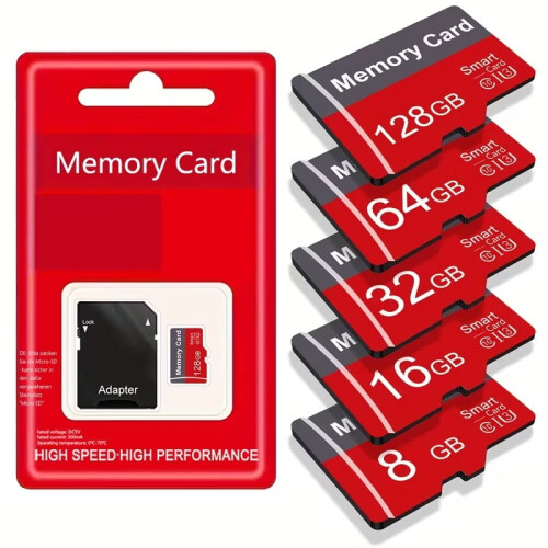Micro TF Memory Card 1GB–128GB with Card Reader and