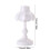 Lampe de table LED rechargeable USB style vintage (1 pièce) 3