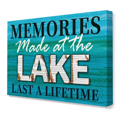 Lake House Canvas Wall Art Poster