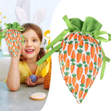 Easter Carrot Drawstring Bags 10 Pack