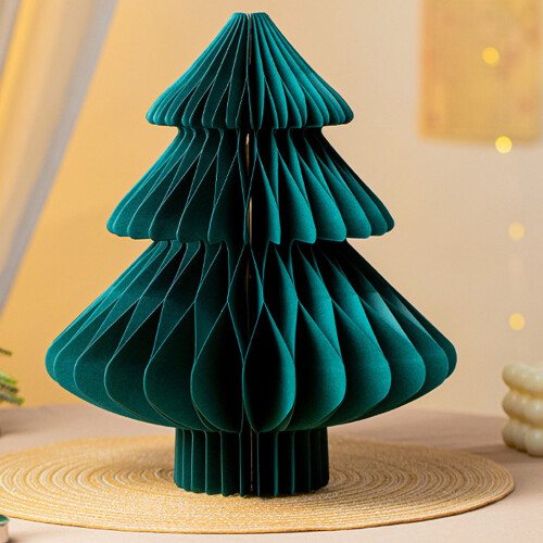 Papierweihnachtsbaum-Waben-Mittelstück grün
