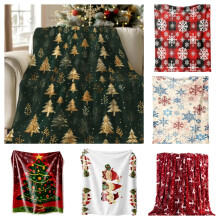 Green Christmas Fleece Blanket 70x100cm