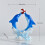 Dolphin and Heart Resin Statue Ocean Theme 1 PC 2