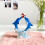 Dolphin and Heart Resin Statue Ocean Theme 1 PC 4