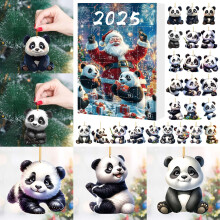 2D Acryl Panda Aftelkalender – 24 dagen