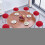 Coussin de siège rond en moquette 13 pouces avec élastiques 5