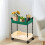 2-Tier Rolling Storage Cart Plastic Multicolor 1 Pc 1