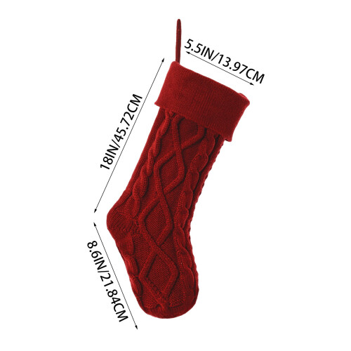 gestrickte personalisierte Weihnachtsstrümpfe, 12 Stück 1
