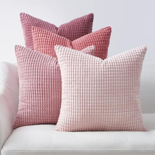 Fodere per cuscini in velluto a coste 60x60 cm, set da 4