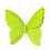 Ghirlandă cu flori fluture verde deschis 1