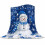 Blue Snowman Flannel Throw Blanket 40 x 60 in 1