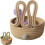 Rabbit Storage Basket Cotton Rope 20cm 1