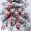 2 Pack Red & White Gourd Christmas Tree Pendants 1