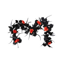 Guirlanda de bordo-negro e trepadeira para decoração de Halloween e outono.